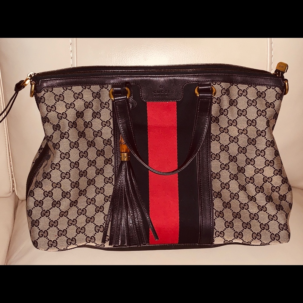 Fabric Gucci Rania Satchel